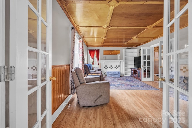 sunroom / solarium with french doors