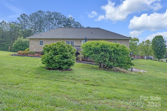 5507 Land Harbour Dr, Granite Falls, NC 28630 - back of house with a yard