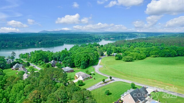 5507 Land Harbour Dr, Granite Falls, NC 28630 - aerial view of property's location featuring a forest and a large body of water