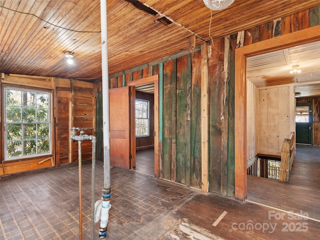 40 Wells Rd, Waynesville, NC 28785 - miscellaneous room with wooden walls and wood ceiling