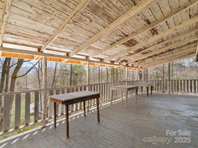 40 Wells Rd, Waynesville, NC 28785 - view of wooden terrace