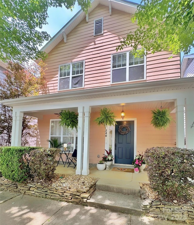 240 Faust Rd, Davidson, NC 28036 - view of front of home with a porch