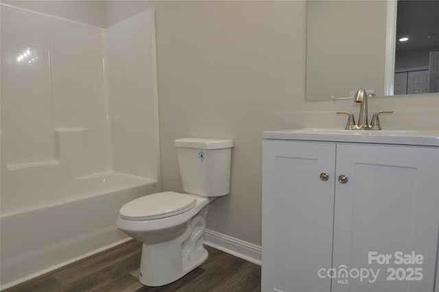 602 Still St Unit 1Blk C, Chester, SC 29706 - full bath with toilet, vanity, wood finished floors, and baseboards