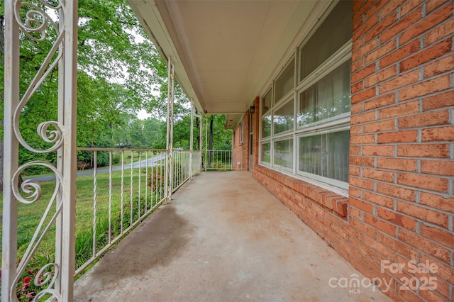 view of patio with covered porch