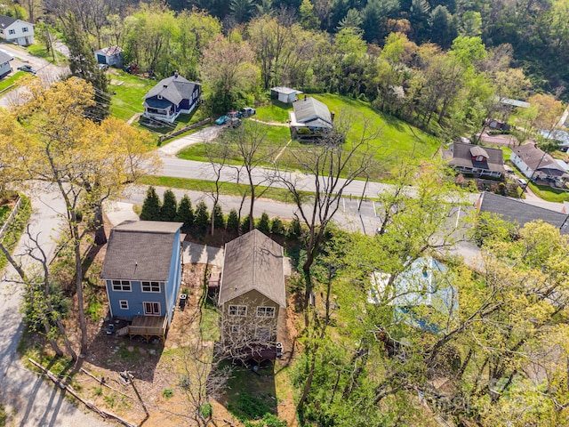 aerial view featuring a residential view