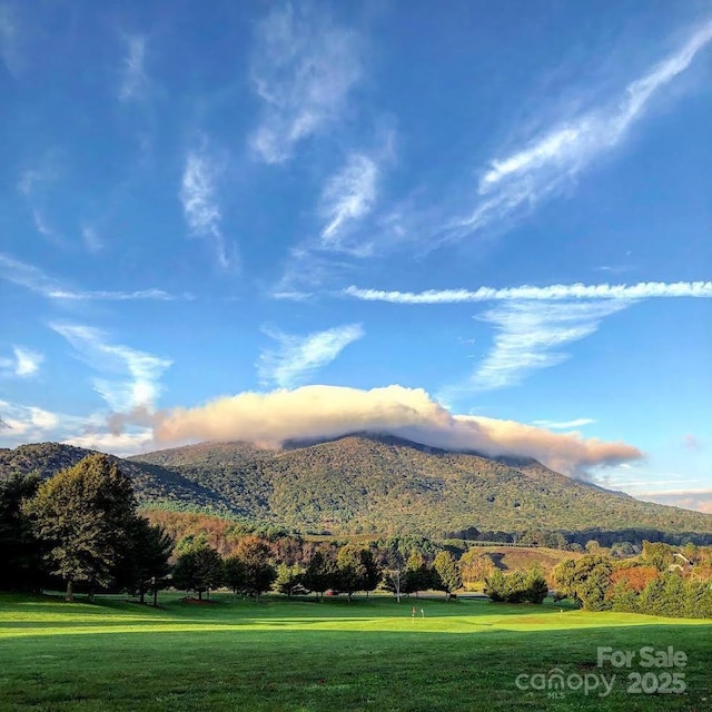 view of mountain background