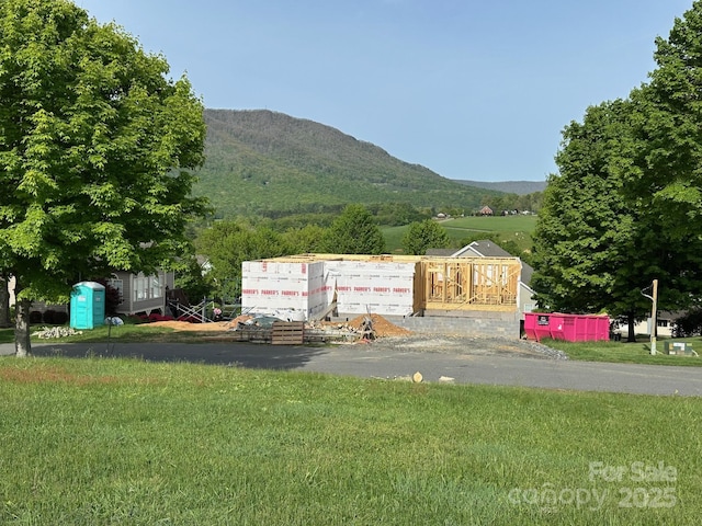 view of property's community with a mountain view