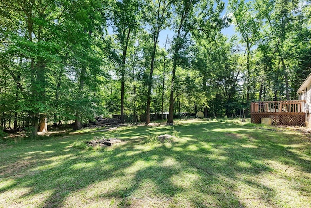 3317 Treyburn Dr, Midland, NC 28107 - view of yard featuring a deck
