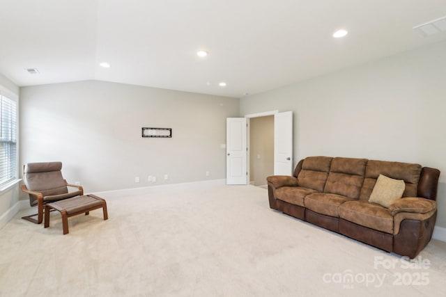 1004 Princesa Dr, Matthews, NC 28104 - living area featuring recessed lighting and carpet