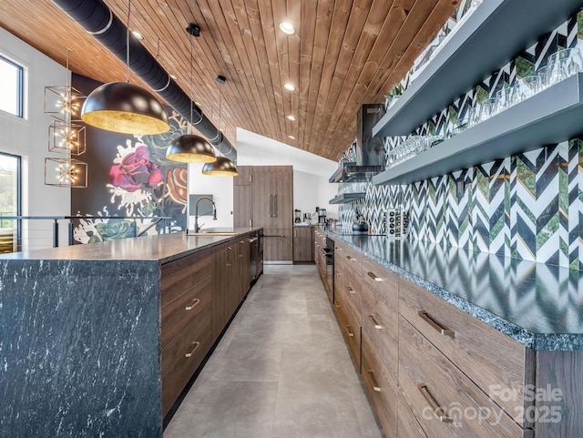 interior space with a sink