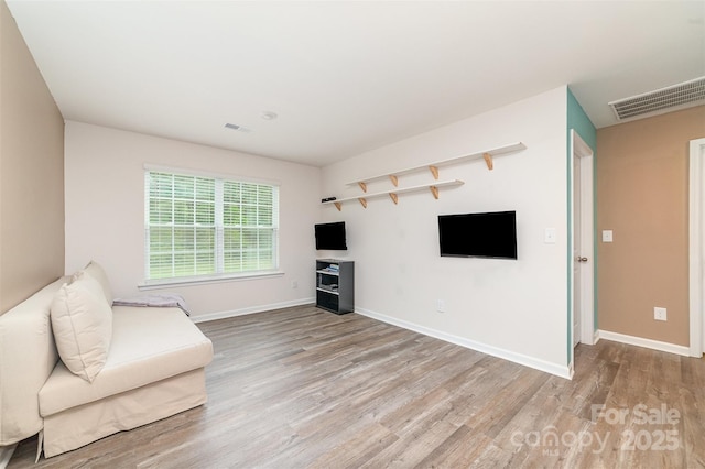 2886 Sherrills Stream Dr, Sherrills Ford, NC 28673 - sitting room with visible vents, baseboards, and light wood-style floors