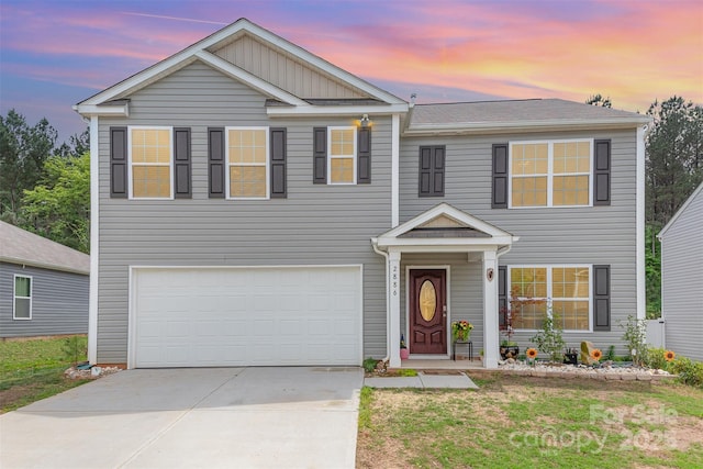 2886 Sherrills Stream Dr, Sherrills Ford, NC 28673 - traditional home featuring concrete driveway and an attached garage