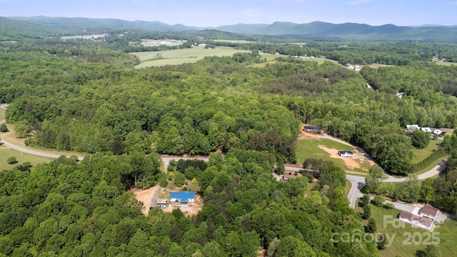 351 Fletcher Rd, Union Grove, NC 28689 - drone / aerial view with a wooded view and a mountain view