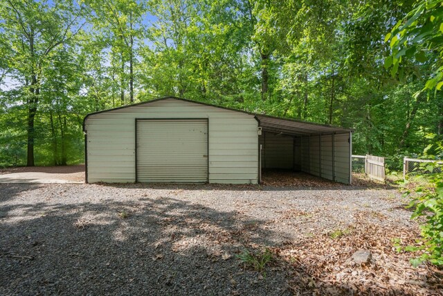 351 Fletcher Rd, Union Grove, NC 28689 - view of outdoor structure featuring fence and an outbuilding