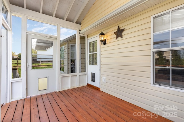 206 Summey Barker Dr, Dallas, NC 28034 - unfurnished sunroom with a healthy amount of sunlight