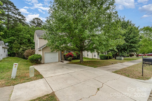 4874 Hawfield St, Kannapolis, NC 28083 - view of property hidden behind natural elements with a front yard and driveway