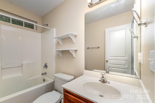 4874 Hawfield St, Kannapolis, NC 28083 - bathroom featuring toilet,  shower combination, and vanity