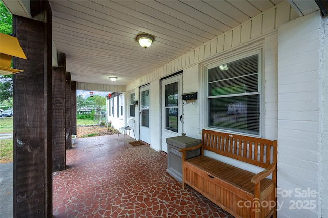 view of patio with covered porch