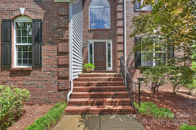 6723 Joliette Ln, Charlotte, NC 28277 - doorway to property featuring brick siding