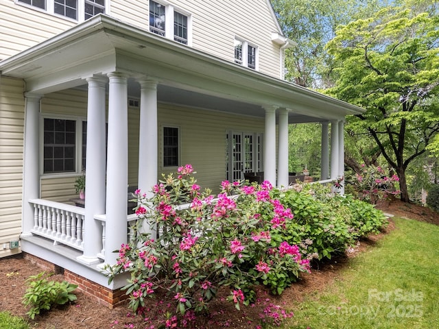 100 Poplar Spring Trl, Hendersonville, NC 28739 - view of property exterior featuring covered porch