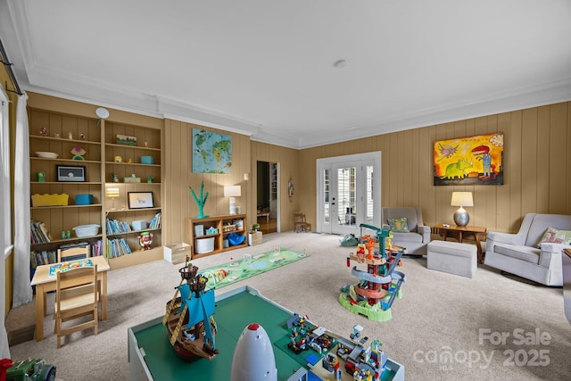 100 Poplar Spring Trl, Hendersonville, NC 28739 - recreation room featuring crown molding and carpet flooring