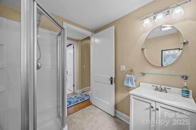 100 Poplar Spring Trl, Hendersonville, NC 28739 - full bath featuring a stall shower and vanity