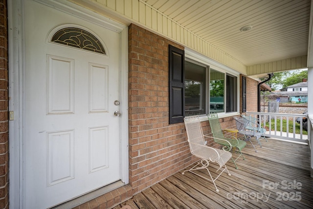 1211 Mirror Park Dr, Salisbury, NC 28146 - exterior space with covered porch and brick siding