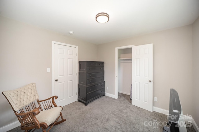 1211 Mirror Park Dr, Salisbury, NC 28146 - living area featuring light carpet and baseboards