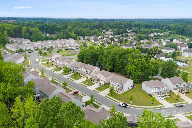 aerial perspective of suburban area