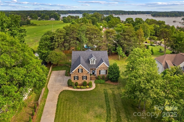 7923 Mountain Shore Dr, Sherrills Ford, NC 28673 - aerial view of property and surrounding area featuring a large body of water