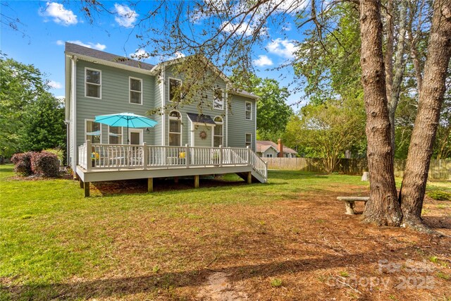 7923 Mountain Shore Dr, Sherrills Ford, NC 28673 - rear view of house featuring a deck