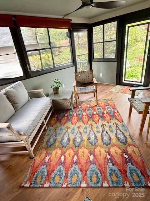 view of sunroom