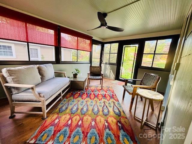 114 Broadway Ave, Tryon, NC 28782 - sunroom / solarium with wood finished floors