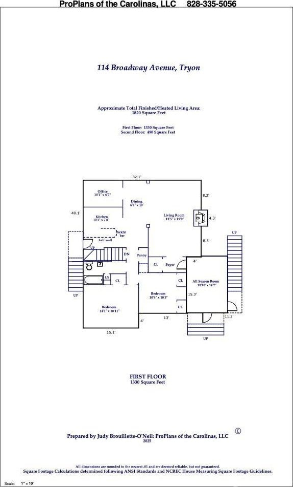 114 Broadway Ave, Tryon, NC 28782 - property floor plan