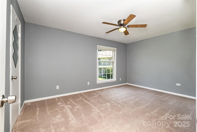 4609 Coronado Dr Unit N, Charlotte, NC 28212 - carpeted spare room featuring ceiling fan and baseboards