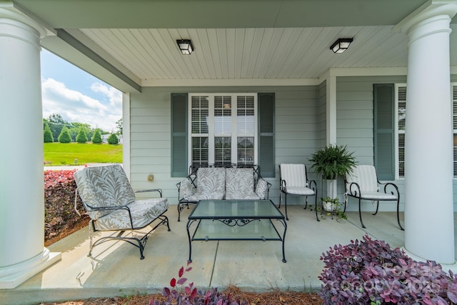 13360 Old Compton Ct, Pineville, NC 28134 - view of patio / terrace with outdoor lounge area