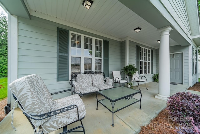 13360 Old Compton Ct, Pineville, NC 28134 - view of patio / terrace with a porch
