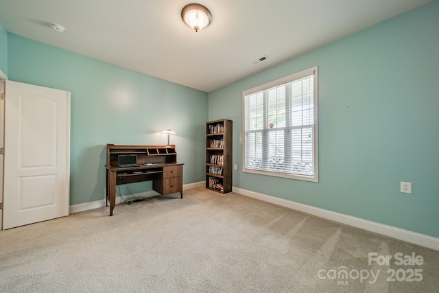 13360 Old Compton Ct, Pineville, NC 28134 - carpeted office featuring visible vents and baseboards