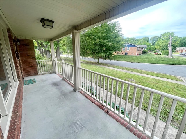 view of patio / terrace with a porch
