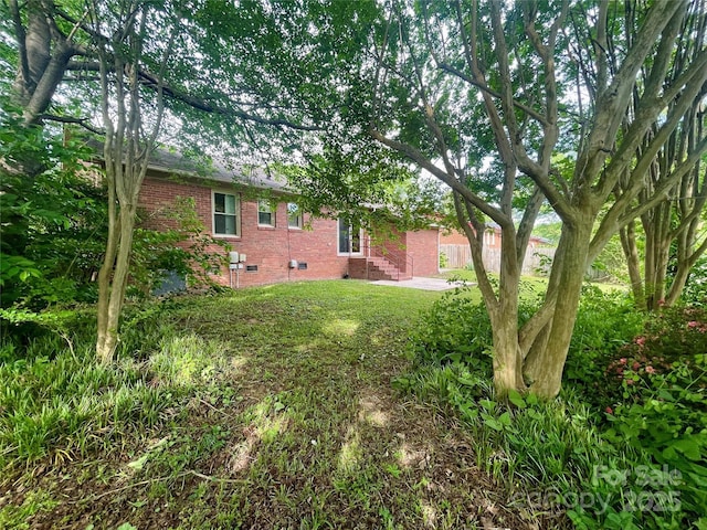 view of yard with a patio