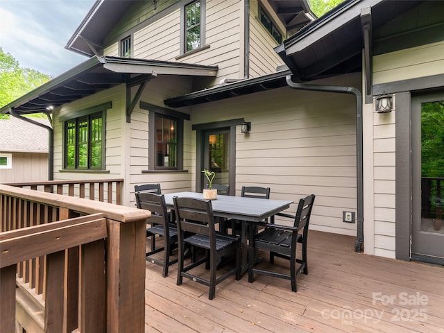 29 Ravenna St, Asheville, NC 28803 - wooden deck with outdoor dining area
