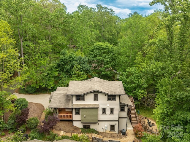 29 Ravenna St, Asheville, NC 28803 - view from above of property with a forest