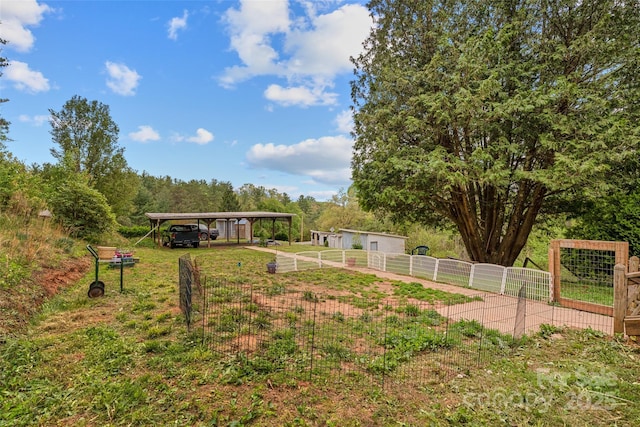68 Upper White Oak Rd, Mars Hill, NC 28754 - view of yard featuring a carport