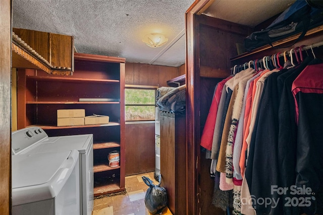 68 Upper White Oak Rd, Mars Hill, NC 28754 - walk in closet with washing machine and clothes dryer