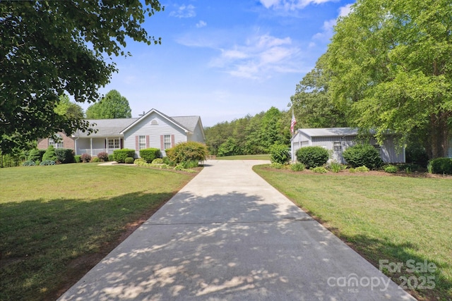 260 Treebark Rd, Statesville, NC 28625 - single story home featuring a front lawn and driveway