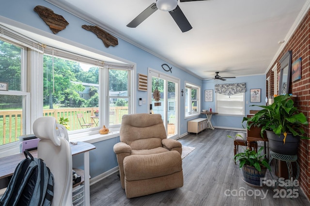 view of sunroom / solarium
