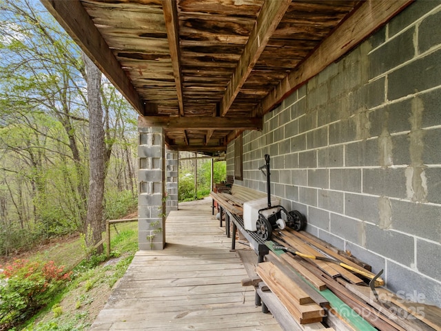 view of deck