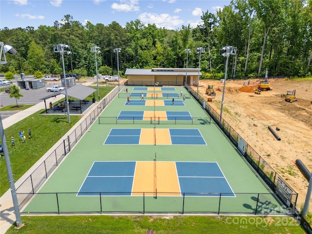 1287 Fishing Creek Rd, Lake Wylie, SC 29710 - view of tennis court featuring community basketball court