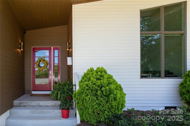 view of property entrance