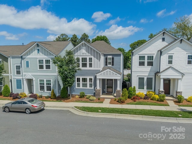 804 Lyndon Station Dr, Pineville, NC 28134 - view of property featuring board and batten siding